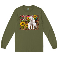 Army Green gats baby gots sunflowers wooden serape leopard Long Sleeve Tee - Artiststas