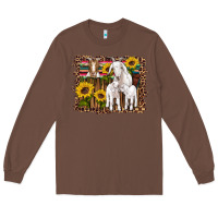 Chestnut gats baby gots sunflowers wooden serape leopard Long Sleeve Tee - Artiststas