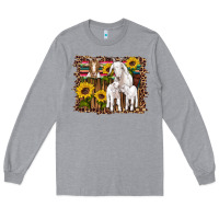 Heather Grey gats baby gots sunflowers wooden serape leopard Long Sleeve Tee - Artiststas