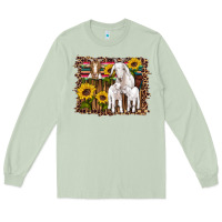 Matcha gats baby gots sunflowers wooden serape leopard Long Sleeve Tee - Artiststas