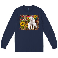 Navy gats baby gots sunflowers wooden serape leopard Long Sleeve Tee - Artiststas