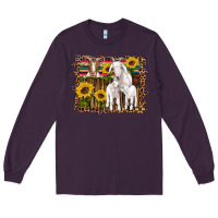 Gats Baby Gots Sunflowers Wooden Serape Leopard Long Sleeve Tee | Teevron