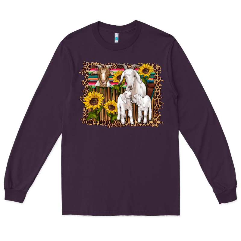 Gats Baby Gots Sunflowers Wooden Serape Leopard Long Sleeve Tee by Artiststas | Teevron