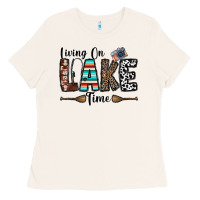 Bone living on lake time Ladies Tee - CowhideDigitalArt
