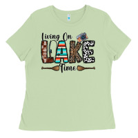 Matcha living on lake time Ladies Tee - CowhideDigitalArt