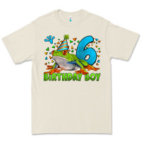 Birthday Boy Frog Age 6 Premium Tee | Teevron