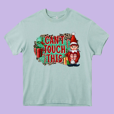 Christmas Can't Touch This Elf Heavy Core Tee Designed By Fadigitalartstudio