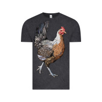 Vintage Black American Game Chicken Vintage Tee - LillyAllenDesigns