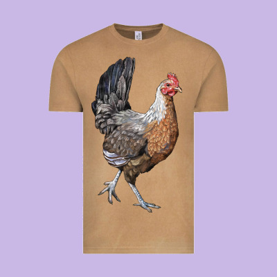 American Game Chicken Vintage Tee Designed By Lillyallendesigns