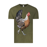 Vintage Olive American Game Chicken Vintage Tee - LillyAllenDesigns