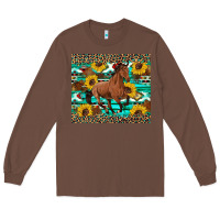 Chestnut western horse sunflowers Long Sleeve Tee - Artiststas