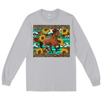 Moon Dust western horse sunflowers Long Sleeve Tee - Artiststas