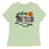 Matcha Resting Witch Face Ladies Tee - CowhideDigitalArt