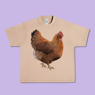 New Hampshire Red Chicken Urban Heavy Tee Designed By Lillyallendesigns