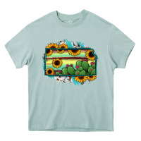 Arona Kansas map sunflower catus serape Heavy Core Tee - RanaPortraitStore