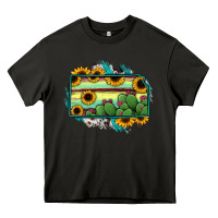 Asphalt Kansas map sunflower catus serape Heavy Core Tee - RanaPortraitStore