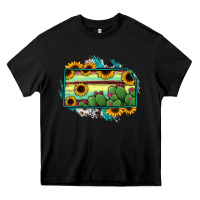 Black Kansas map sunflower catus serape Heavy Core Tee - RanaPortraitStore