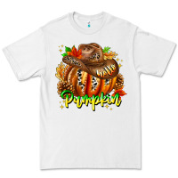 White Hello Pumpkin Premium Tee - CowhideDigitalArt