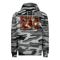 Slate Camo christmas leopard cowhide background Premium Hoodie - BarkalooDesign