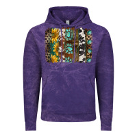 Cloud Purple western handdrawn patterns brushstrokes Vintage Hoodie - BarkalooDesign