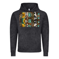 Western Handdrawn Patterns Brushstrokes Vintage Hoodie | Teevron