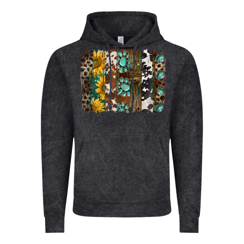 Western Handdrawn Patterns Brushstrokes Vintage Hoodie by BarkalooDesign | Teevron