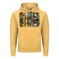 Vintage Mustard western handdrawn patterns brushstrokes Vintage Hoodie - BarkalooDesign