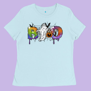 Boo Ladies Tee Designed By Sublimationcraftshop