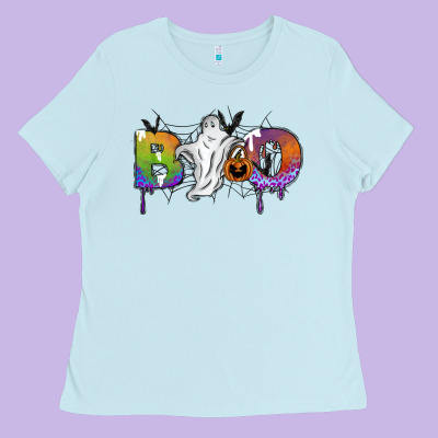 Boo Ladies Tee Designed By Sublimationcraftshop