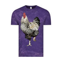 Cloud Purple wyandotte rooster Vintage Tee - LillyAllenDesigns