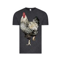 Vintage Black wyandotte rooster Vintage Tee - LillyAllenDesigns