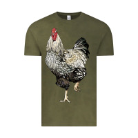 Vintage Olive wyandotte rooster Vintage Tee - LillyAllenDesigns