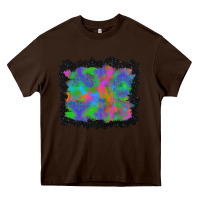 Chocolate Brown halloween neon leopard background Heavy Core Tee - BundleAndBundleShop