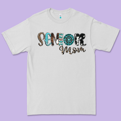 Senior Mom Premium Tee Designed By Cowhidedigitalart