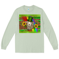 Matcha st patricks sheep sunflowers rainbow serape leopard glitter Long Sleeve Tee - Artiststas
