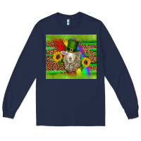 Navy st patricks sheep sunflowers rainbow serape leopard glitter Long Sleeve Tee - Artiststas
