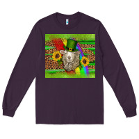 Plum st patricks sheep sunflowers rainbow serape leopard glitter Long Sleeve Tee - Artiststas