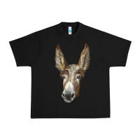 Black american mammoth jackstock donkey  face Urban Heavy Tee - LillyAllenDesigns