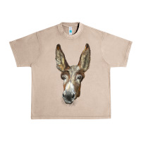 French Oak american mammoth jackstock donkey  face Urban Heavy Tee - LillyAllenDesigns