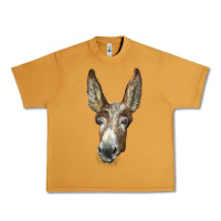 Peanut Butter american mammoth jackstock donkey  face Urban Heavy Tee - LillyAllenDesigns