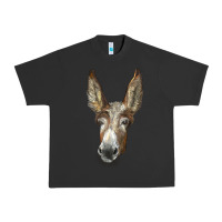 Pigment Black american mammoth jackstock donkey  face Urban Heavy Tee - LillyAllenDesigns