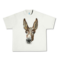 Pistachio american mammoth jackstock donkey  face Urban Heavy Tee - LillyAllenDesigns