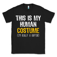 Black human costume raptor halloween velociraptor lazy easy t shirt Classic Tee - baoMotion