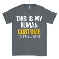 Charcoal Heather human costume raptor halloween velociraptor lazy easy t shirt Classic Tee - baoMotion