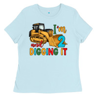 Baby Blue i'm 2 and digging it Ladies Tee - Artiststas