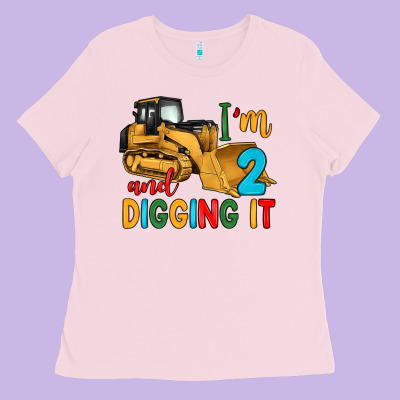 I'm 2 And Digging It Ladies Tee Designed By Artiststas