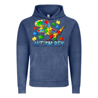 Vintage Denim autism rex Vintage Hoodie - BarkalooDesign