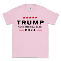 Bubblegum Pink donald trump 2024 take america back Classic Tee - baoMotion