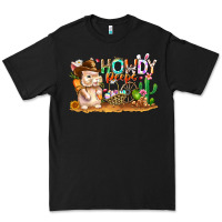 Black Easter Howdy Peeps Bunny Premium Tee - CowhideDigitalArt