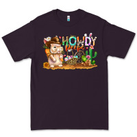 Plum Easter Howdy Peeps Bunny Premium Tee - CowhideDigitalArt